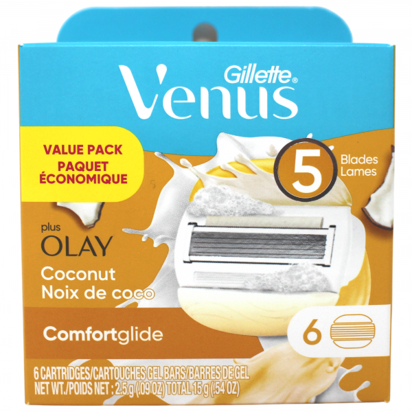 Gillette Venus 6carts Comfortglide Andolay Coconut